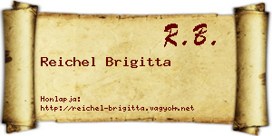 Reichel Brigitta névjegykártya